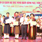 Cặp liền chị làng quan họ Hòa Đình đạt giải Nhất nội dung đối đáp 150 câu